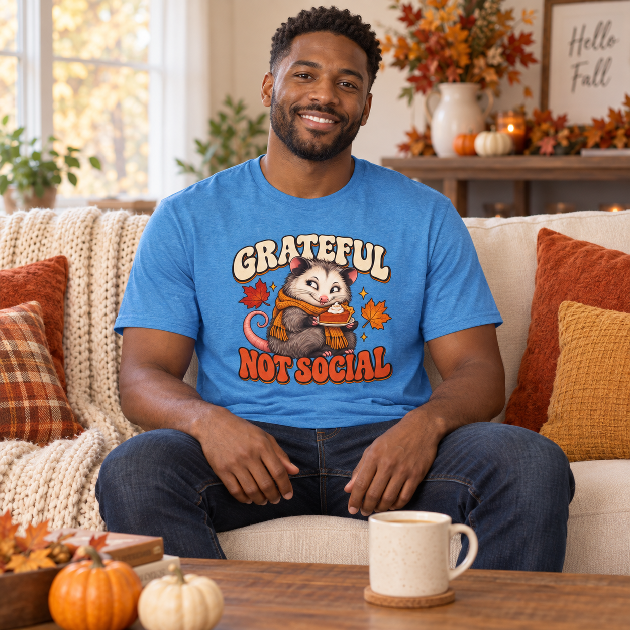 Grateful Not Social shirt