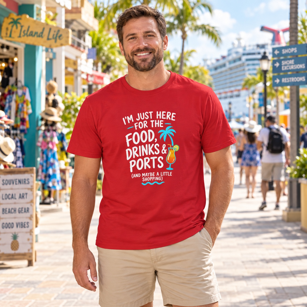 I’m Just Here For The Food, Drinks & Ports shirt