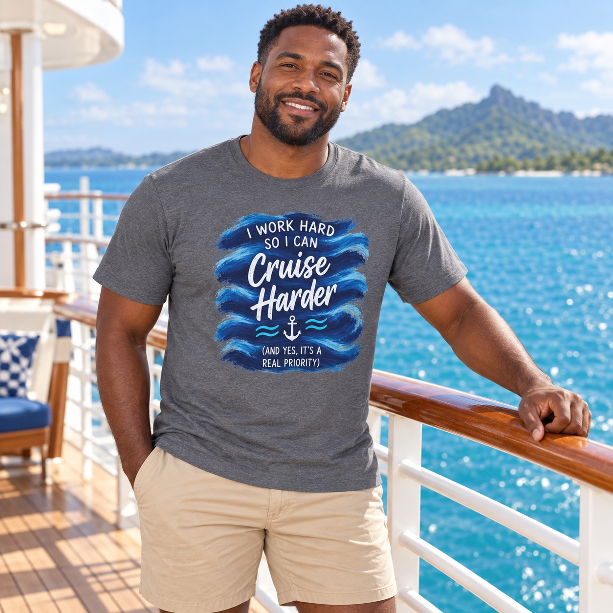 I Work Hard So I Can Cruise Harder shirt