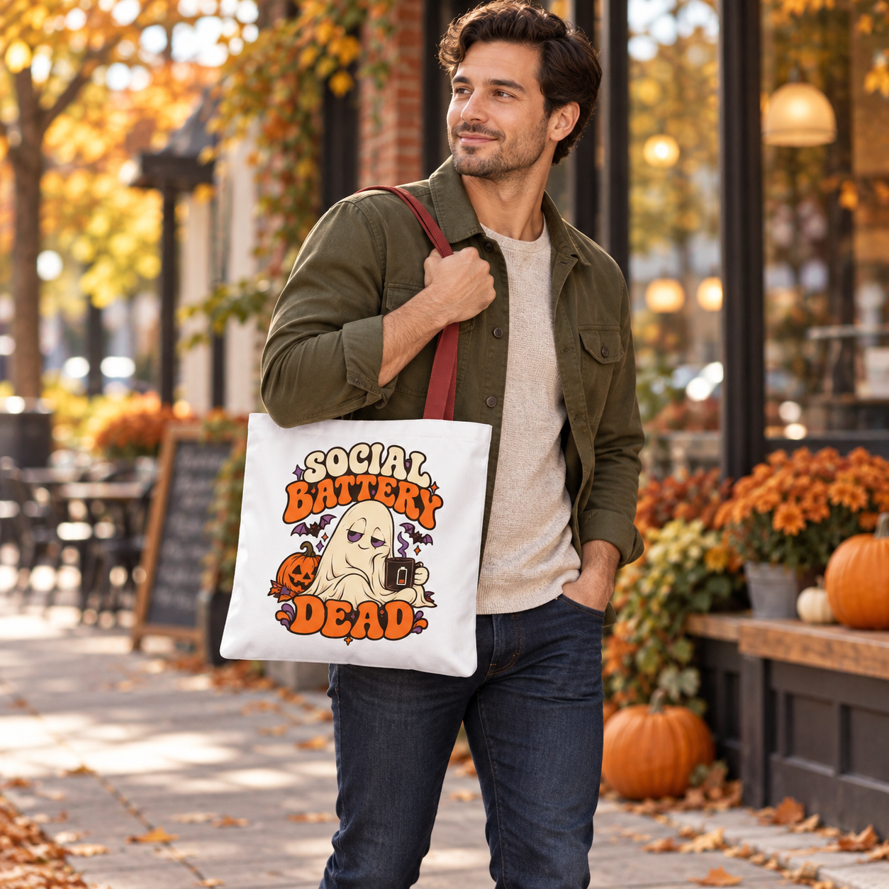 Social Battery Dead Tote